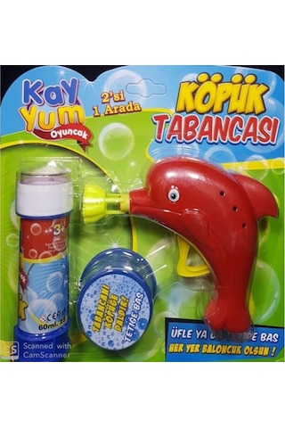 Kayyum Köpük Tabancası Sevimli Yunus Balığı  Kırmızı