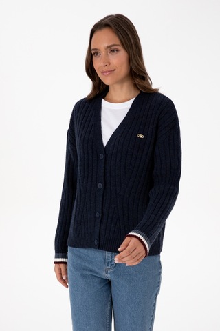 U.s. Polo Assn. Kadın Lacivert Hırka Triko 50310022-vr033 Lacivert