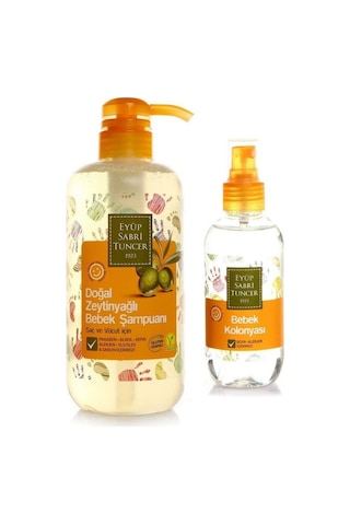 Eyüp Sabri Tuncer Zeytinyağlı Bebek Şampuanı 600 Ml Ve Bebek Kolonyası 190 Ml