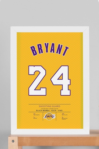 Kobe Bryant Forma Çerçeveli Tablo - Los Angeles Lakers Nba Jersey