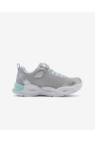 Skechers Twısty Glow Büyük Kız Çocuk Gri Işıklı Spor Ayakkabı 303717l Smlt Gri