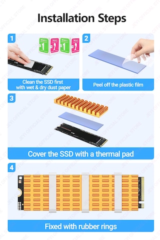 Jeyı Termal Pad Yeni Nesil Yüksek Performans 6mm M.2 2280 Ssd Nvm
