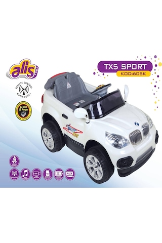 Aliş 605-k Uzaktan Kumandalı Bmw Akülü Araba Tx-5k 12v Sabit Seçenek 1 Değeri Kırmızı, Siyah, Mavi
