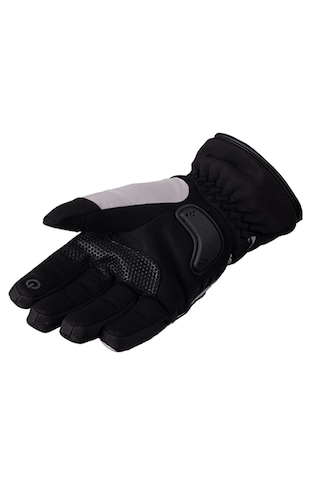 Prd14 Kışlık Gri Uzun Motosiklet Eldiveni Su Geçirmez, Rüzgar Korumalı, Dokunmatik