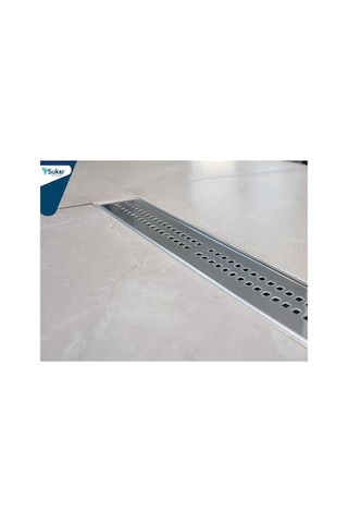 Sukar Line 4p Duş Kanalı Plastik Kasa Paslanmaz Izgara Süzgeç Ø50 Çıkış 40 Cm 1154-100450-02