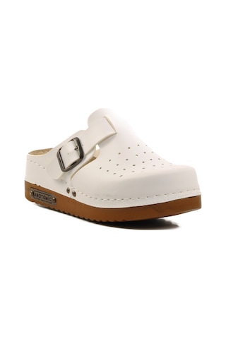 Beyaz Anatomik Unisex Sabo Terlik 07-008 G Beyaz