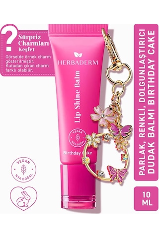 Parlatıcı, Dolgunlaştırıcı, Onarıcı Vegan Dudak Balmı, Birthday Cake Aromalı 10 Ml
