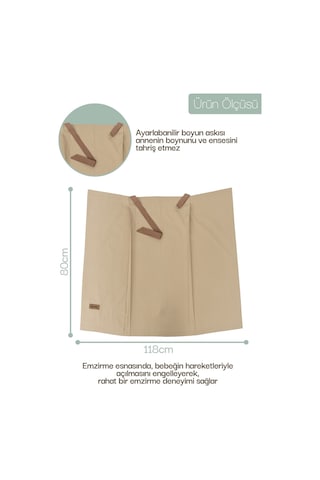 Mordesign Çok Amaçlı Bebek Emzirme Örtüsü/önlüğü Puset, Bebek Arabası Örtüsü, Extra Büyük, Morbear Seri Zg10048