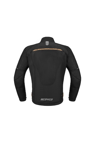 Ebakbak Motosiklet Montu Yazlık Full Korumalı File Kumaş Black Gold Mont