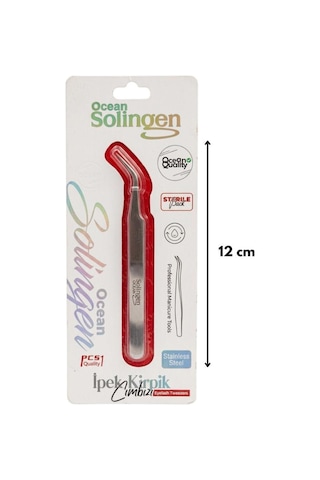 Ocean Solingen J Tipi Kavisli Kirpik Cımbızı 858