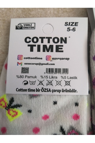 Özsa Çok Renkli Çoçuk Patik 10 Adet 11-12 Yaş Çok Renkli