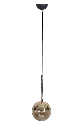 Luzarana Nova Tekli Gold-Siyah Metal Gövde Bal Camlı Tasarım Lüx Sarkı... Çok Renkli