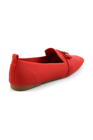 Bambi Kırmızı Kadın Loafer Ayakkabı K01327020382 Kırmızı
