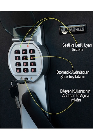 Mühlen 2092 Yangına Karşı Dayanıklı Para ve Değerli Eşya Kasası