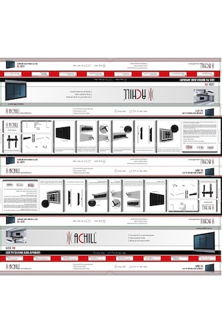 Achill Led 85 Tv Askı Aparatı 42'' 65'' Sabit Tv Askı Aparatı