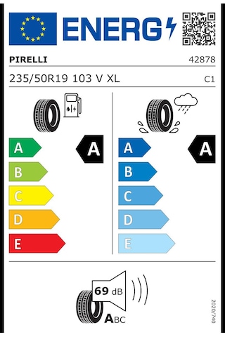 Pirelli 235/50 R19 103v Xl P Zero E Elect Rnf Oto Yaz Lastiği 2026