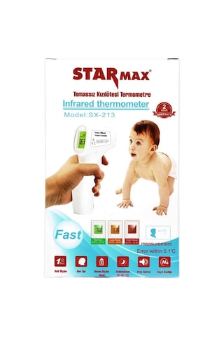 Starmax Temassız SX-213 Yeni Temassız Termometre Kızılötesi Ateş Ölçer