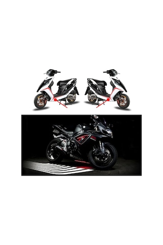 Motosiklet Melek Led Kanatlar Gölge Dekoratif Super Takım Mavi