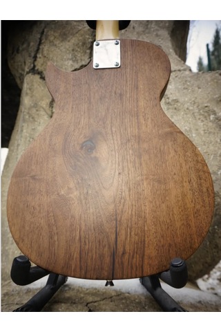 Elektro Gitar Custom Epoksi & Yıllanmış Ağaç Kişiye Özel Doğal Ahşap
