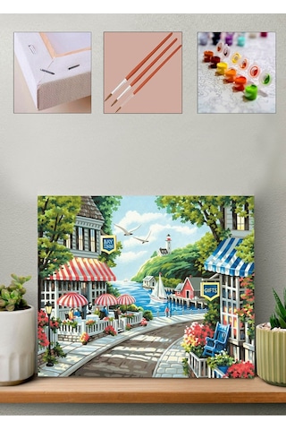 Sayılarla Boyama Seti Sahil Yolu 40x50cm