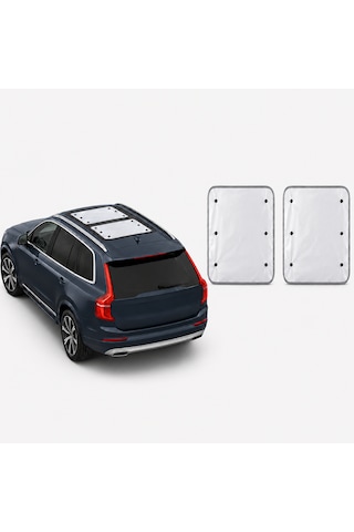 Microcase Volvo Xc90 2016-2023 İçin Sunroof Güneşlik Güneş Koruma Seti 2 Parça Al5645 Gri