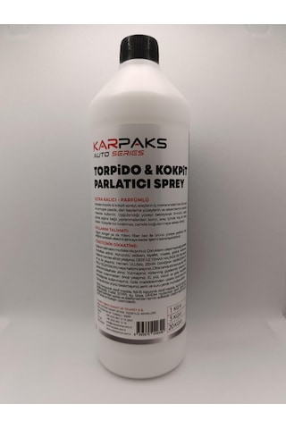 Karpaks Torpido Kokpit Parlatıcı 1 Lt Araç İçi Plastik Yenileyici Ve Parlatıcı