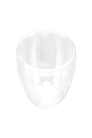 Shineyee 350ml Borosilikat Cam Şeffaf Çift Katlı Bardak - Kahve, Süt, İçecekler İçin Isı Dayanıklı El Yapımı Kupa