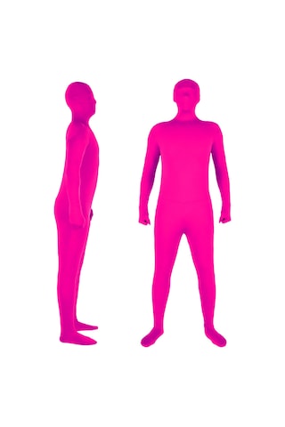 Lemestar Pembe Klorlu Tulum, Fotoğraf Stüdyosu Kırpma İçin Tight Fit Tek Parça Giyim, 170cm Boyunda