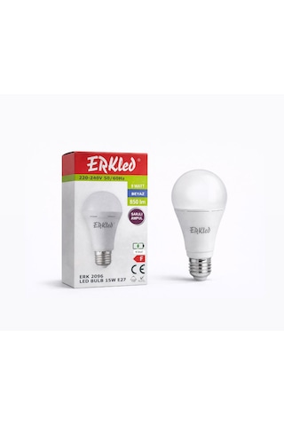 Erkled Led Ampul 15w E27 Beyaz Işık 6500k Şarjlı Ampul 1