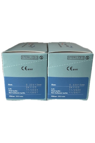 Akupunktur İğnesi Kuru İğne 0.22x13 Mm 200lük Paket 2 Kutu