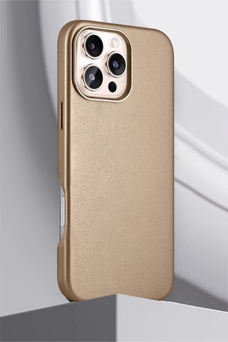 İphone 15 Uyumlu Dividing Magsafe Kapak Standlı Pu Deri Manyetik Darbe Emici Kılıf