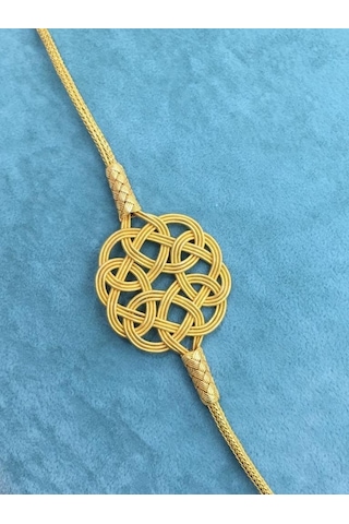 Altın Kaplama Gümüş Trabzon Kazaziye Bileklik