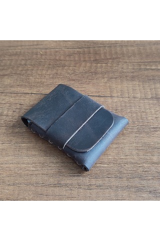 Sumerian Leather Craft Minimalist Deri Kartlık Kahverengi Anahtarlık Hediye Kahverengi
