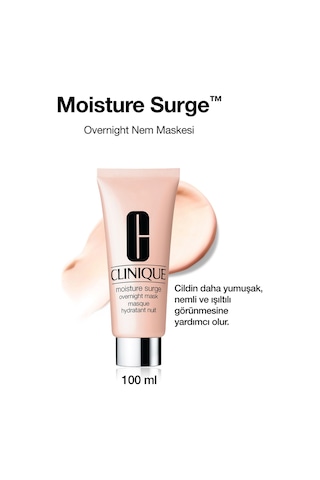 Cildi Derinlemesine Besleyici Ve Nemlendirici Moisture Surge Over Gece Maskesi 100 Ml
