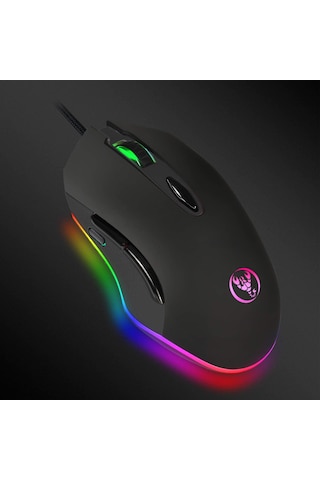 Hxsj S500 RGB 4800 DPI Kablolu Mouse