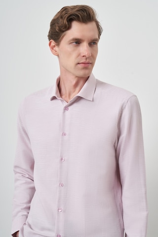 Morven Erkek Pembe Slim Fit İtalyan Yaka Gömlek 25mc004021150 Pembe Pembe