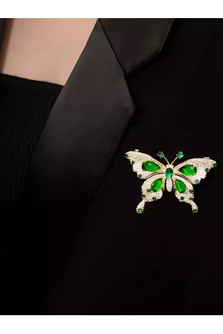 Bijoubijou Broş Takı Kelebek 250533543 Altın Rengi