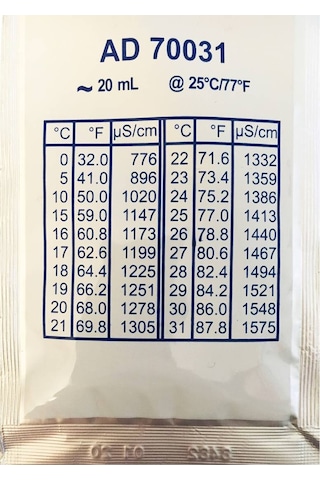 Adwa Tds Kalibrasyon Çözeltisi Ec 1.413 Ms/Cm 20ml