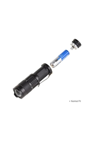 Hubrendy Kargo Mini Güçlü Şarjlı Pilli El Feneri Wt-304
