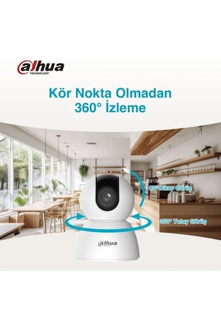 Dahua Hero H4ı Indoor 360 Hareketli, Gece Görüşlü, Akıllı Takipli Güvenlik Kamerası