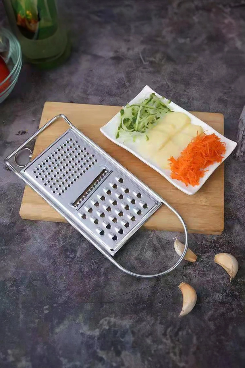 Paslanmaz Çelik Tutmalı Rende Metalik Gri