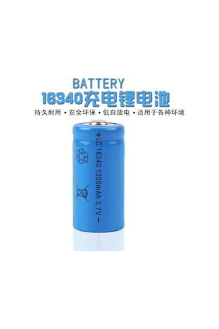 16340 Cr123A 1300Mah 3.7V Li On Şarjlı Pil 500 800 Cycle