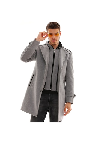Plt8401 Dewberry Erkek Palto-gri Gri