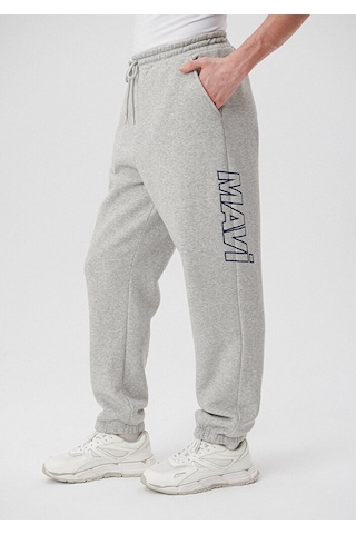 Mavi - Mavi Logo Baskılı Gri Eşofman Altı 0010208-80196 Gri