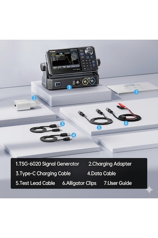 Fnırsı Tsg6020 2 Kanallı 60mhz 200msa/s Fonksiyon Sinyal Jeneratörü