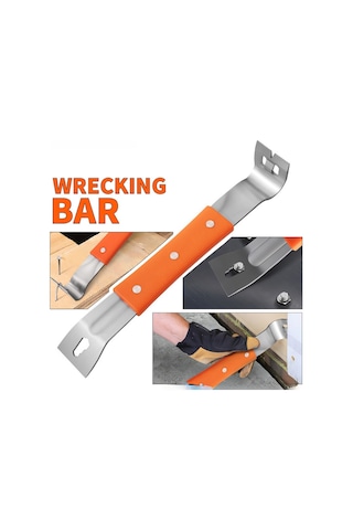 Kosona Çelik Palet Çekici, Kauçuk Kaymaz Korku Kolu, Çivi Çekici, Ahşap İşleri Ve Tadilatlar İçin Çok Fonksiyonlu Scraper Mavi