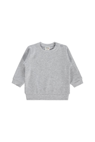 Civil Baby Düz Basic 6-18 Ay Sweatshirt - Gri Karmelanj