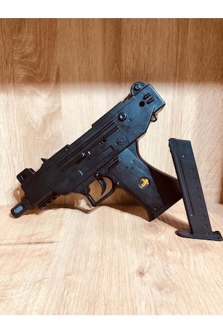 Boncuklu Uzi Bocuklu Tabanca + 21 Paket Mermi 0