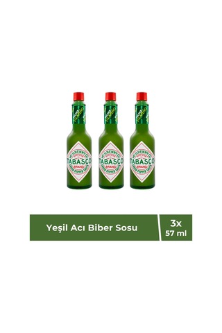 Tabasco Yeşil Acı Biber Sosu 57 Ml X 3 Adet