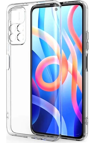 Redmi Note 11 Pro Şeffaf Silikon Kılıf Esnek Darbe Emici Ultra İnce Şeffaf Telefon Koruyucu Kapak